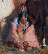 Charles Deas A Group of Sioux, detail Sweden oil painting artist